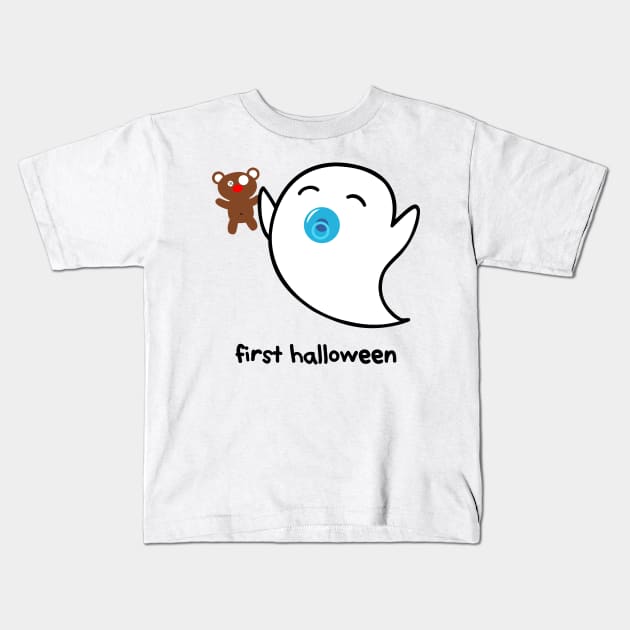 cute ghost – Baby Boo – first Halloween Kids T-Shirt by LiveForever